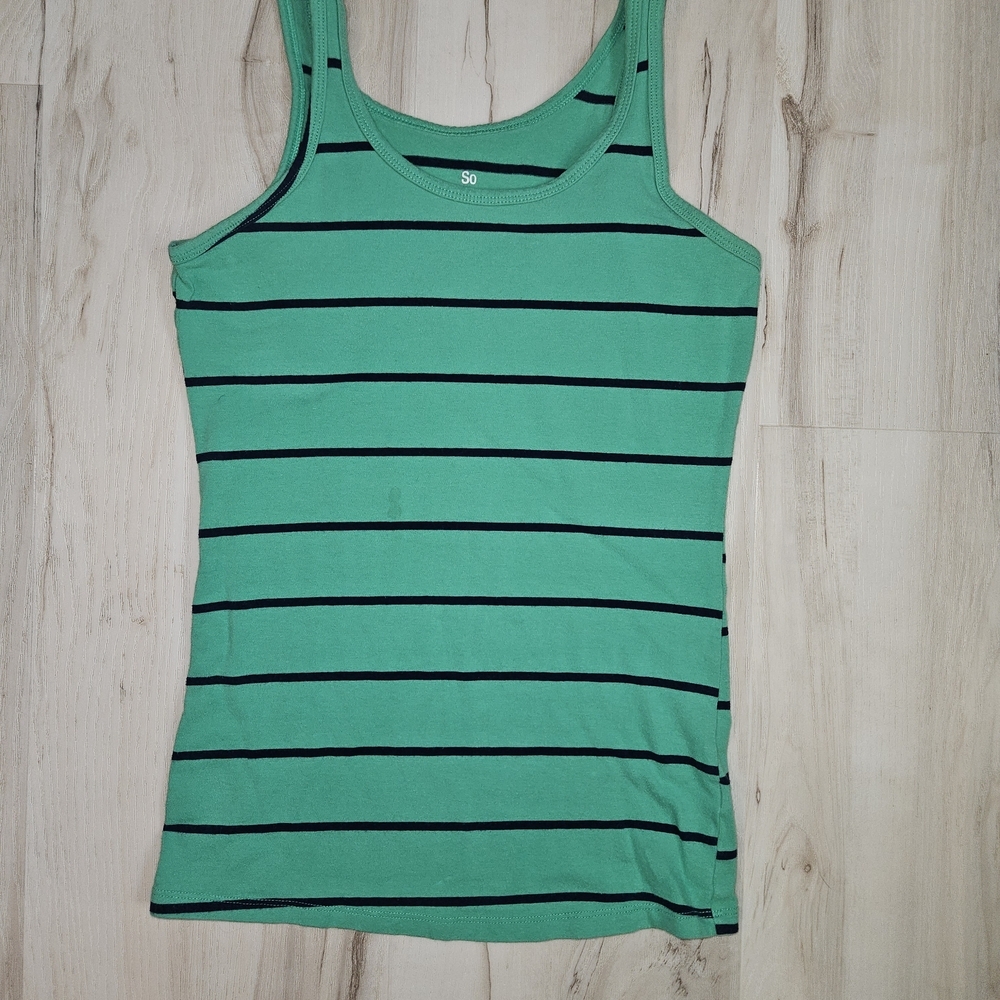 Striped & Solid Women’s Tank Top Bundle - Green, Yellow, Mauve, Teal - Picture 2 of 16
